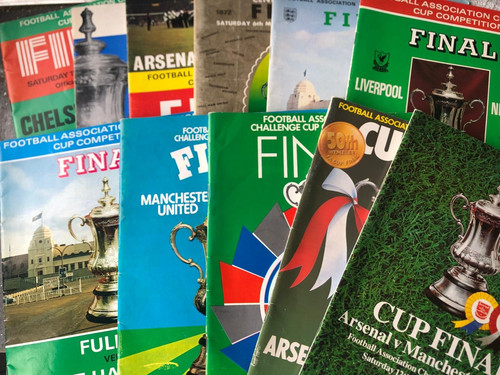 Cup final programmes - fa,