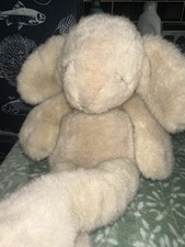 Vintage Manhattan Toy Large Sleeping Bunny Beige Rabbit Soft Plush Toy 50cm