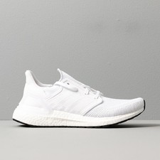 MENS ADIDAS ULTRABOOST 20 RUNNING GYM SHOES - ALL SIZES - TRIPLE WHITE - EF1042.