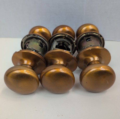 Vintage copper round door - round,