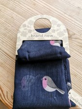 Robin Navy Scarf Nwt