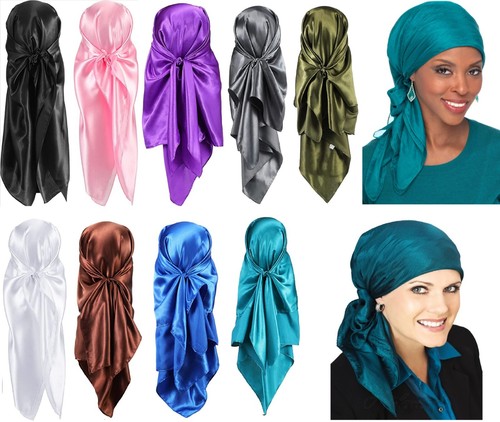 New large women square satin - women,