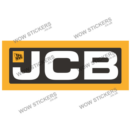 Jcb digger sticker - jcb, 210x85mm