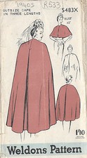 1940s Vintage Sewing Pattern