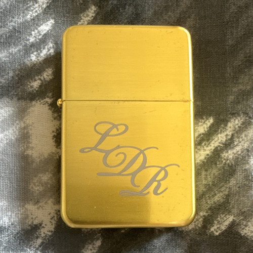 Gold tone flip top lighter - flip-top,