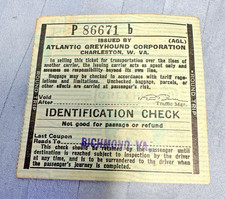 Vintage 1941  Bus Ticket
