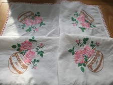Vintage White  Embroidered