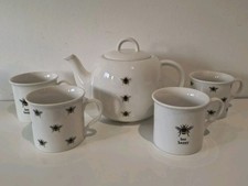 M&S Teapot + 4 x Mugs + Honey