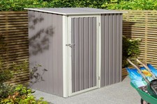 Rowlinson Shed: Trentvale 5*3 feet Pent Metal Shed with ECOBase Swift 7 flooring