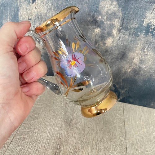 Vintage glass bedside water - glass,