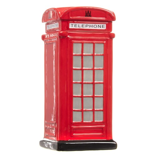 Red telephone box - box, ceramic
