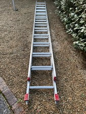 Aluminium Double Section 12 Rung CLIMA Ladder 3.5 m - 6.25 m GUILDFORD SURREY