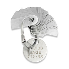 Metric radius gauge set 5 - set, 0.75-5