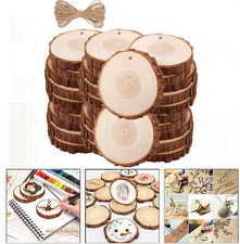 60/150Pcs Wood Slices Round