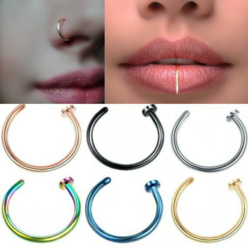Fake nose ring - fake, lip