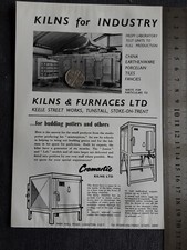 Advert Print Kilns & Furnaces Ltd Tunstall Cromartie Longton Stoke-on-Trent 1963