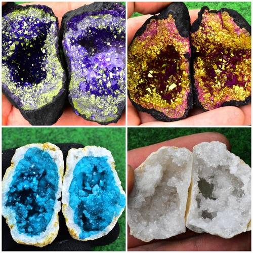 Colour quartz geode blue - quartz,