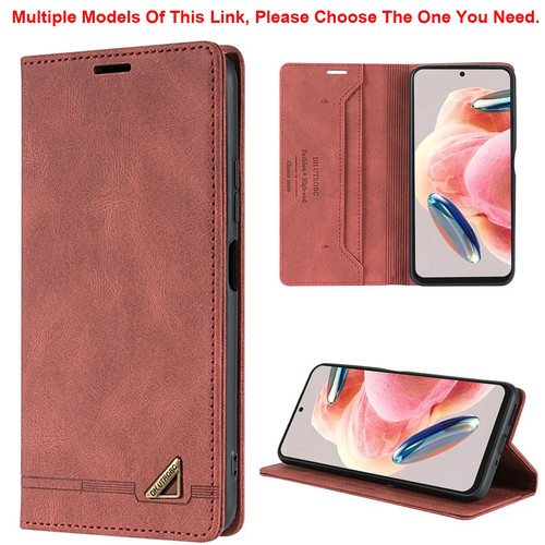 Wallet magnetic flip leather - wallet,