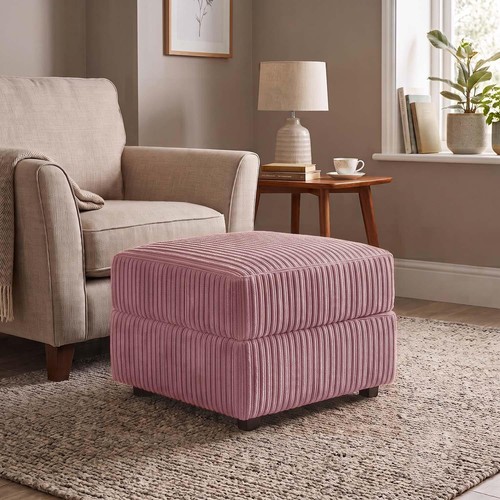 Luxor cord footstool pouffe - luxor,