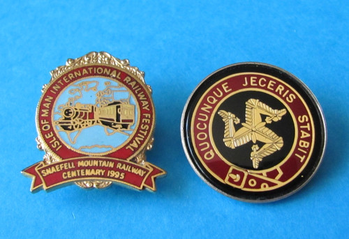Vintage isle man - isle, badges