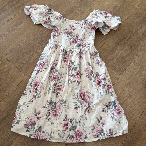 Girls summer cream - summer, floral