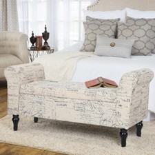 Linen Storage Ottoman Seat