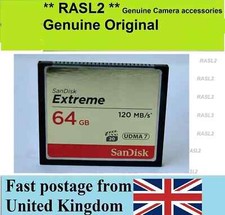 64GB UDMA7 CF Compact Flash Memory Card Canon EOS 5D MK IV, Nikon D8 D4,D5,Sony