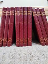 Complete Vintage Set of Newnes Pictorial Knowledge Volumes 1-10 And Dictionary 