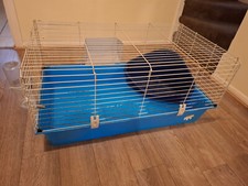 Large Rabbit & Guinea Pig Home Indoor Cage with Toilet, Water Bottle, Hay Holder