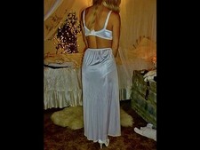 White Silky With Lace Trimmed