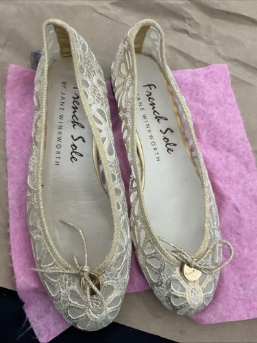 Womens french sole gold - womens, lace