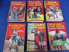 6 Vintage Just William Books -