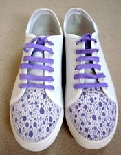 NEW - FCUK WHITE AND PURPLE TRAINERS - Size UK 9