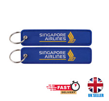 Singapore Airlines Keyring Keychain Tag luggage embroidery Fast Shipping