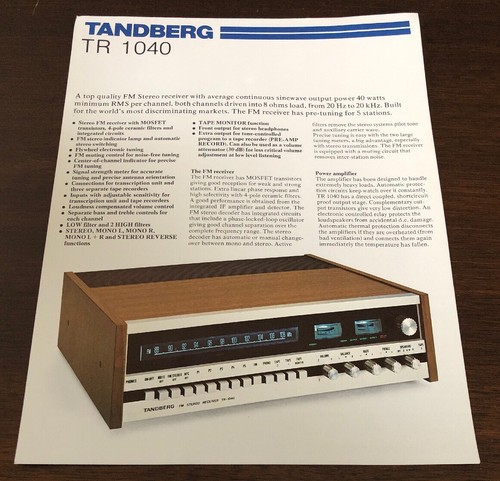 Tandberg 1040 receiver - 1040,