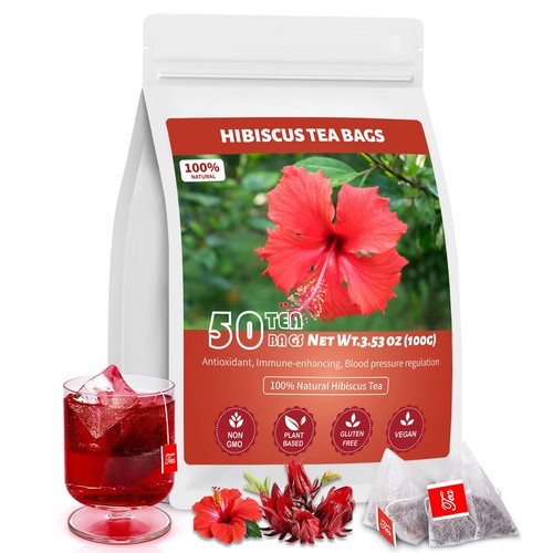 Hibiscus tea bags 100 - tea, bags,
