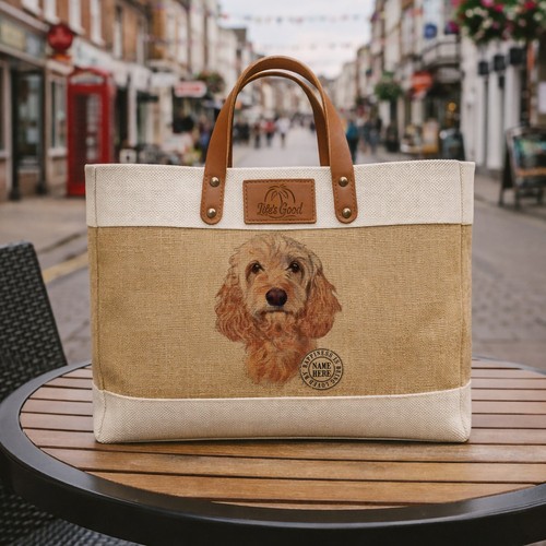 Blonde cockapoo tote bag large - tote,