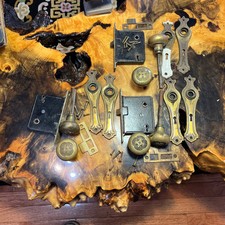 3 Antique Vtg. Victorian Brass