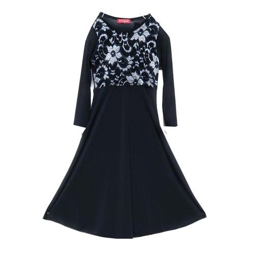 Black girls abaya maxi dress - black,