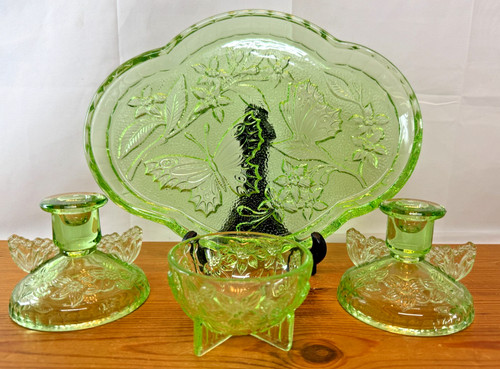 Art deco sowerby - deco, green
