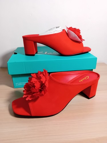 Clarks siray bloom red heeled - bloom,