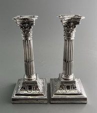 Victorian Silver Candlesticks