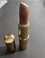 ESTEE LAUDER Pure Color — 341 TIRAMISU —Crystal Lipstick VERY Rare GOLD Case !@@