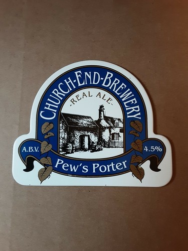 Church end brewery used pew - end,