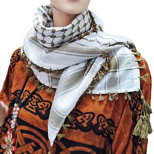Unisex cotton arabian scarf - cotton,