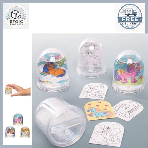 Unicorn snow globe craft - unicorn,