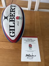 England Rugby World Cup 2003 Multi Signed Official Gilbert Rugby Ball