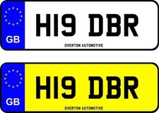 PRIVATE PERSONAL REGISTRATION NUMBER H19 DBR (TRANSFER FEE INCLUDED)