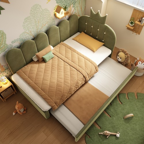 Velvet upholstered daybed - upholstered,