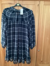 GEORGE ASDA NAVY CHECKED TIE